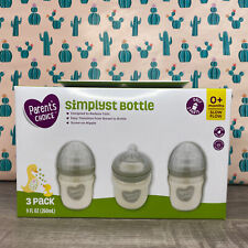 Parent's Choice Simplyst Bottle 9 oz. 3-Pack BPA Free Slow Flow 0+ Months - New