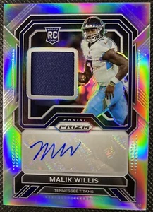 Panini Prizm Malik Willis Silver Prizm Rookie 2022 RPA RC/99 #RPA-MW Tennessee - Imagen 1 de 2