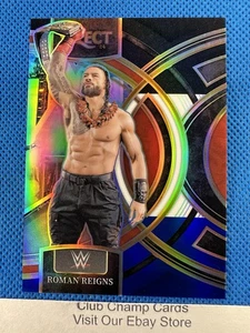 2024 #154 Roman Reigns Panini Select WWE Premier Black & Blue Prizm 368/399 - Picture 1 of 3