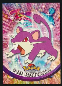 #19 RATTATA 1999 Topps Pokemon TV Series 1 BLACK LOGO - Bild 1 von 2