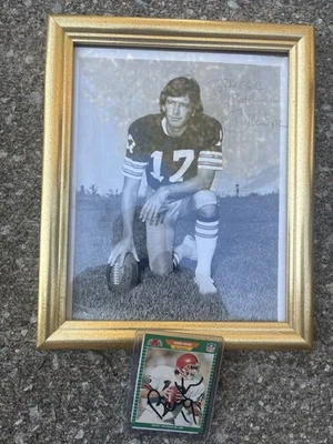 Foto y tarjeta firmadas por Bernie Kosar  Foto 1 de 4