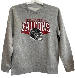Sudadera gris cuello redondo Atlanta Falcons 🏈NUEVA🏈NFL Team Apparel aspecto vintage - Imagen 1 de 9