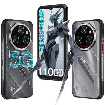 OUKITEL WP62 Outdoor Smartphone 5G 16GB+512GB 11000mAh 6.58” Android 15 Handy - Bild 1 von 4