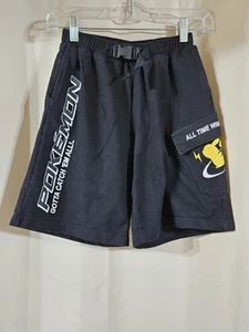 Zara Kids Pokémon Shorts Black Pikachu Size 11-12 ZARA X Pokémon - Picture 1 of 6