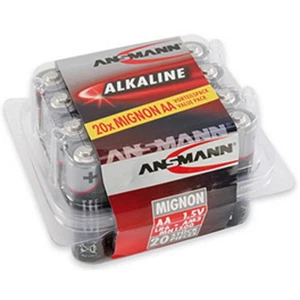 Set da 20 pz pila Ansmann alcalina Red Line Stilo AA LR6 1,5V - Foto 1 di 1