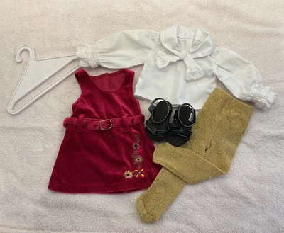American Girl Doll JULIE's Classic Christmas Outfit. EUC, Complete. No Box - Image 1 of 4