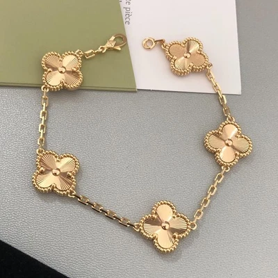 Authentic❀VAN CLEEF❀ALHAMBRA Collection Au750 18K Gold Bracelet - Image 1 of 4