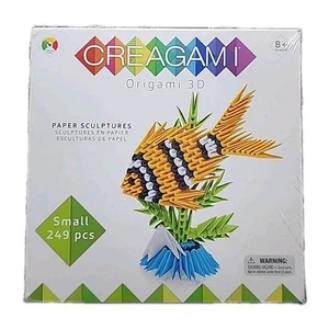 CREAGAMI Origami 3D 249 Pezzi PESCE ROSSO Scultura Carta SIGILLATA Nuovo SPEDIZIONE GRATUITA - Foto 1 di 2