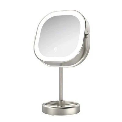 Espejo de maquillaje de mesa conair halo led iluminado doble cara 1x/10x aumento Foto 1 de 4