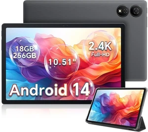 OSCAL Android 14 Pad 10.5 inch 80 WiFi 18GB RAM+256GB ROM(2TB TF)120Hz Tablet - Picture 1 of 6