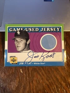 Jim Kaat 2001 Upper Deck UD Decade 1970's Auto Autograph Game Used Jersey Rare - Picture 1 of 7