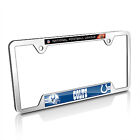 NFL Indianapolis Colts Chrome Metal License Plate Frame