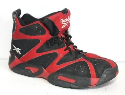  ZAPATOS MEDIOS REEBOK KAMIKAZE I SHAWN KEMP NEGRO/ROJO talla 6 Foto 1 de 4