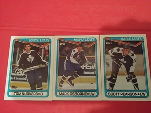 1990-91 Topps Hockey Toronto Maple Leafs 3 card lot - Picture 1 of 2