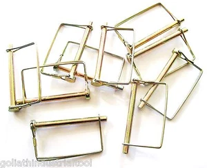 10 GOLIATH EXTRA LONG 5/16" SQUARE CANOPY PTO TRAILER HITCH PINS LCPTC516 AWNING - Picture 1 of 1