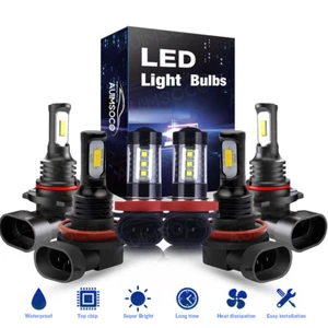 For Honda Pilot 2006-2017 2018 ​6X LED Headlight Light Fog Light Bulbs Combo Kit - Picture 1 of 20