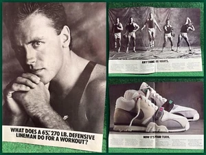 Rare & Vintage HOWIE LONG 1987 NIKE Air Cross Trainer Shoe Print Ad (8 Pages) - Picture 1 of 9