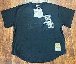Men's Mitchell & Ness Frank Thomas Black Chicago White Sox Cooperstown Mesh XL - Picture 1 of 5