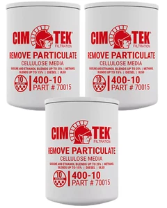 (3 Pack) Cim-Tek 70015 Centurion 400-10 Gilbarco Filter, 10 Micron Filter - Picture 1 of 3
