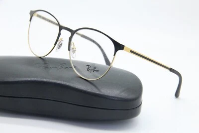 NUEVAS GAFAS RAY BAN RB 6375 2890 DORADAS NEGRAS AUTÉNTICAS CON ESTUCHE 53-18 Foto 1 de 4