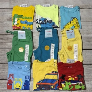 Toddler Boy Size 2T Lot Of Clothes. NWT! 9 Pieces For Spring And Summer. - Picture 1 of 19