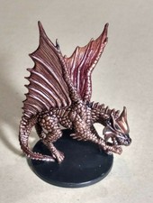 Dungeons & Dragons Miniatures Large Brass Dragon #19 D&D Mini Wizards!