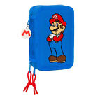 Dreifaches Federmppchen Super Mario Play Blau Rot 12.5 x 19.5 x 5.5 cm [36 S