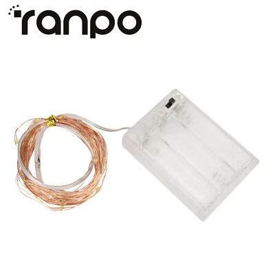 10-100LEDS LED Copper Wire Fairy Lights - Battery-Powered Xmas Party Lights - Image 1 of 4
