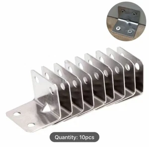 90 Degree Right Angle Stainless Steel Support  Shelf Bracket Joint Corner Brace - Picture 1 of 6