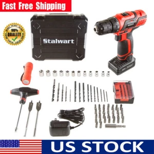 20V Cordless Drill Driver Electric Set Li Battery Power Tool Screw Recharge US - Picture 1 of 6