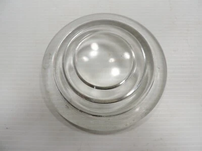 Lámpara de conducción/entrenador de lentes de vidrio de la era de latón vintage de 1900 - 5-3/8 x 5-5/8 Foto 1 de 4