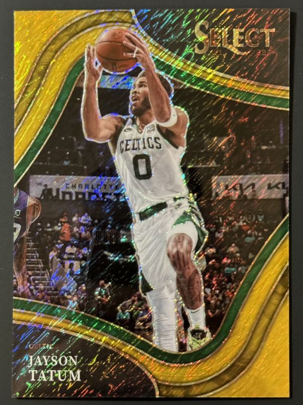2021-22 Select Courtside Gold Shimmer Jayson Tatum 01/10 Jersey Number 1/1