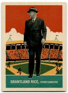 2013 Panini Golden Age Delong Gum Grantland Rice #22