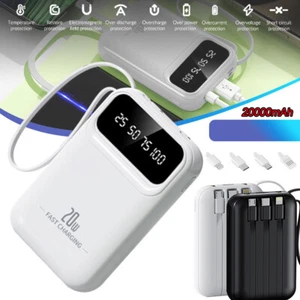 20000mAh Mini Power Bank Portable External Battery USB Fast Charging LED Digital - Picture 1 of 25