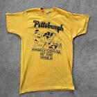 1980s Pittsburgh Pirates capitale mondiale T-shirt noir basique unisexe NH10110