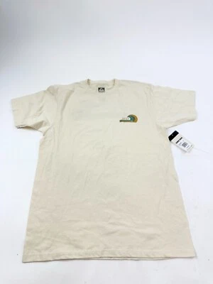 Camisa Reef Hombres Mediana Off White Surf Wave Logo Manga Corta Cuello Redondo Pullover Foto 1 de 4