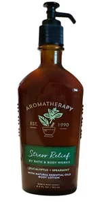 Bath & Body Works Aromatherapy Stress Relief Eucalyptus Spearmint Lotion 6.5 Oz - Bild 1 von 2