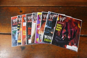 Lot Of 9 - Vintage 2000 WWF MAGAZINE Stone Cold The Rock Kane Undertaker Covers - Picture 1 of 4