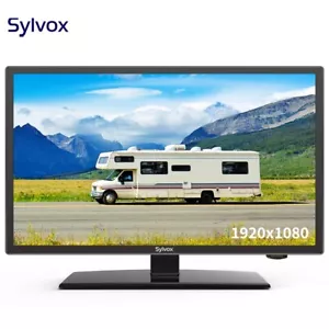 SYLVOX 24 Inch RV TV 1080P Built-in DVD Player Speaker FM Radio 12/24 Volt DC - Picture 1 of 12