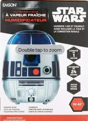 Disney Star Wars R2D2 Personal Ultrasonic Cool Mist Humidifier by Emson New Seal - Image 1 of 3
