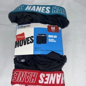 ☀️(M)8-10 Hanes Originales Movimientos Secado Rápido Paquete de 5 Nuevo en Paquete - Imagen 1 de 2