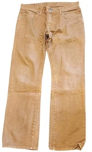 Men's 2013 American Eagle Jeans Slim Straight Tan Brown Size 31x32 100% Cotton - Picture 1 of 16