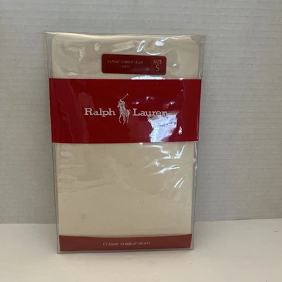 Polo Ralph Lauren Nuevo de Lote Antiguo Para Mujer Estribo Clásico Apretado Talla Pequeña BLANCO  Foto 1 de 4