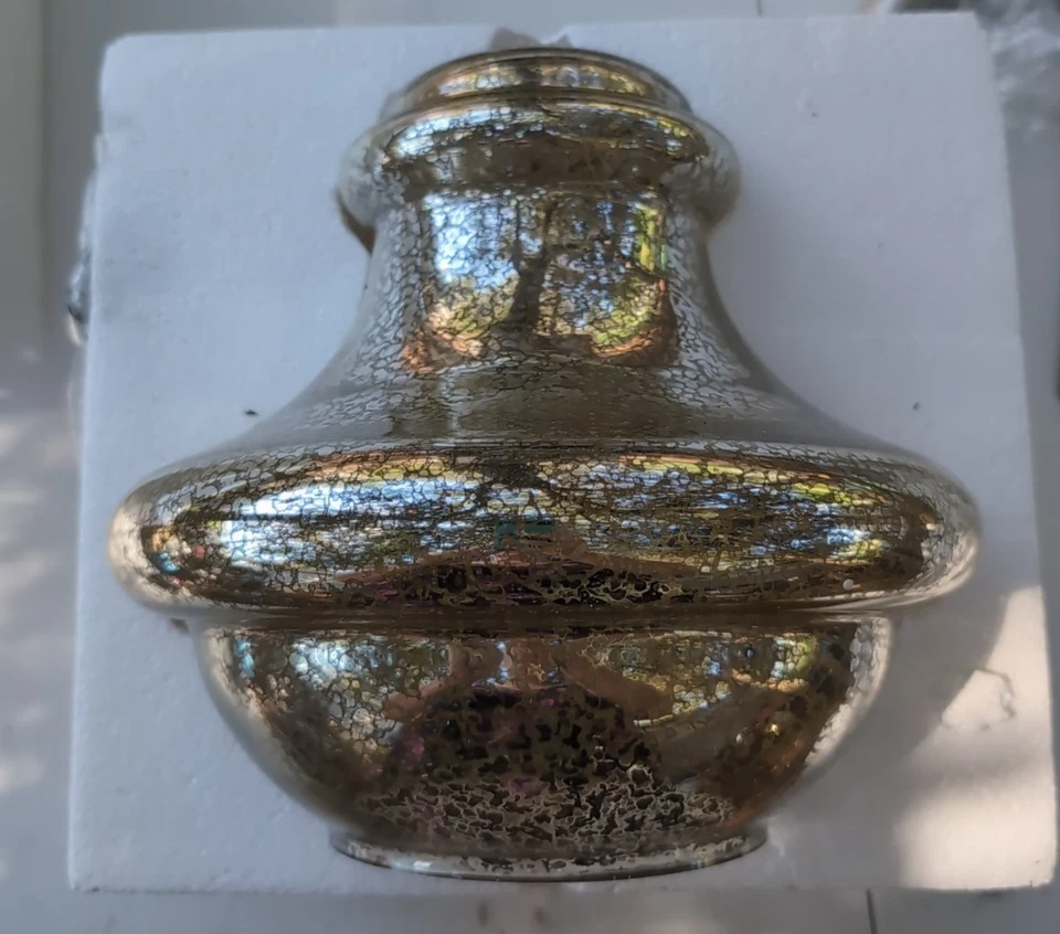 Lámpara de níquel cepillado Kichler 42167 pantalla de vidrio de mercurio Foto 1 de 4