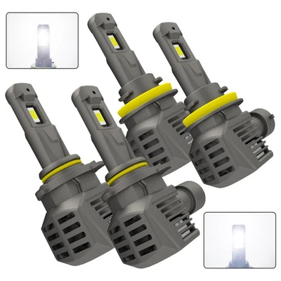 4x 9005+H11 Blanco Faro Alto Bajo Bombillas LED para 2011-17 RAM 1500 2500 V Foto 1 de 4