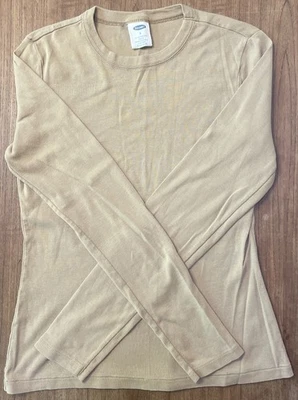 Blusa de Colección Antigua Azul Marino Para Mujer Tostada Manga Larga Talla S Camisa LS Pequeña Foto 1 de 3