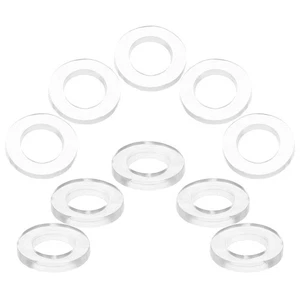 Arandelas de manguera de ducha de goma de 10 piezas para juntas de sellado de fugas confiables - Imagen 1 de 12