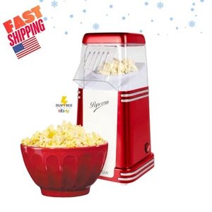 Máquina para hacer palomitas de maíz de aire caliente - NOSTALGIA roja retro eléctrica - Imagen 1 de 7