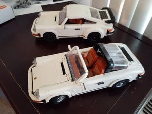 (2) Porsche 911 building brick models, AREADY BUILT, convertible and coupe - Picture 1 of 14
