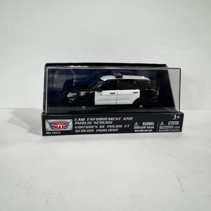 Motor Max 2015 Ford Police Interceptor 1:43 Die-Cast No. 73412, Black And White - Picture 1 of 6